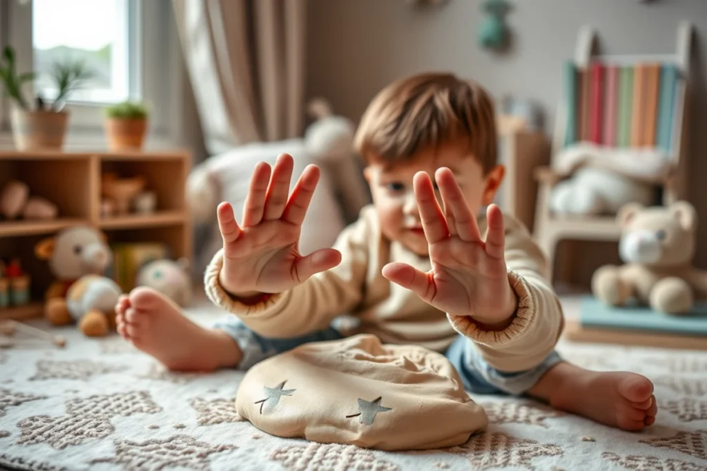 Children Playing With Playdough