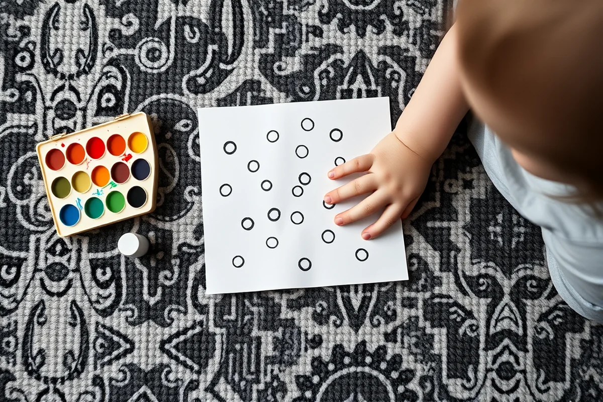 dot painting toddler activities — Dot Painting Toddler Activities (the finished result)