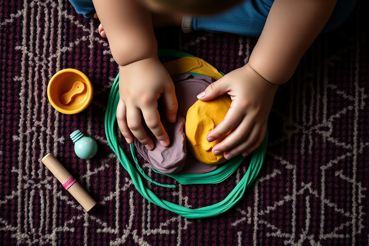 easy toddler playdough & clay — Easy Toddler Playdough & Clay (the finished result)