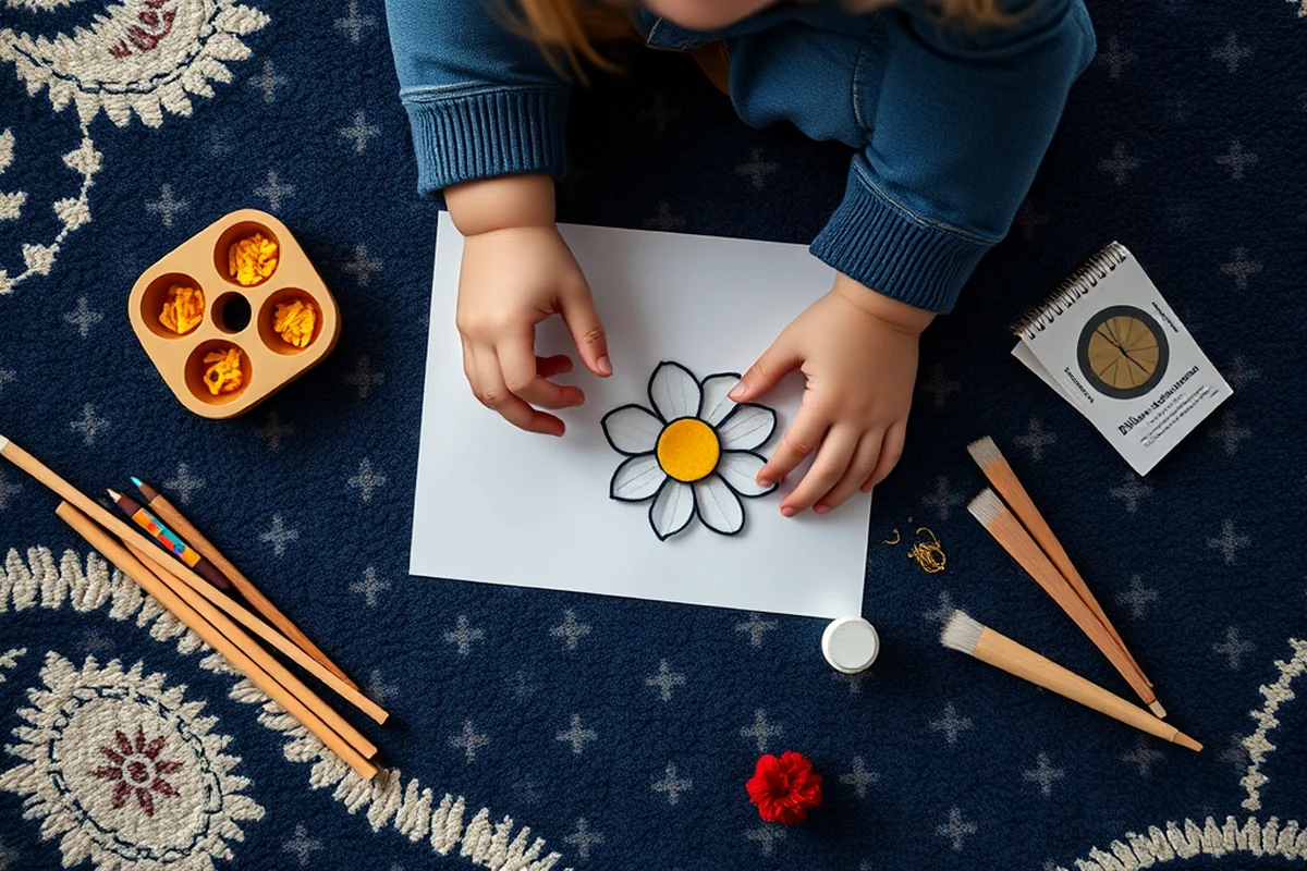 a flower drawing — A Flower Drawing (the finished result)