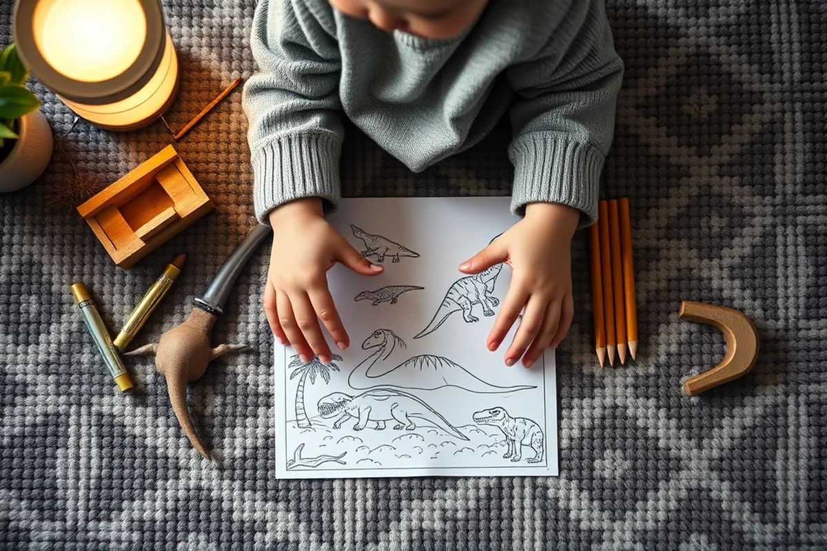 dinosaur coloring pages for kids — Dinosaur Coloring Pages For Kids (the finished result)