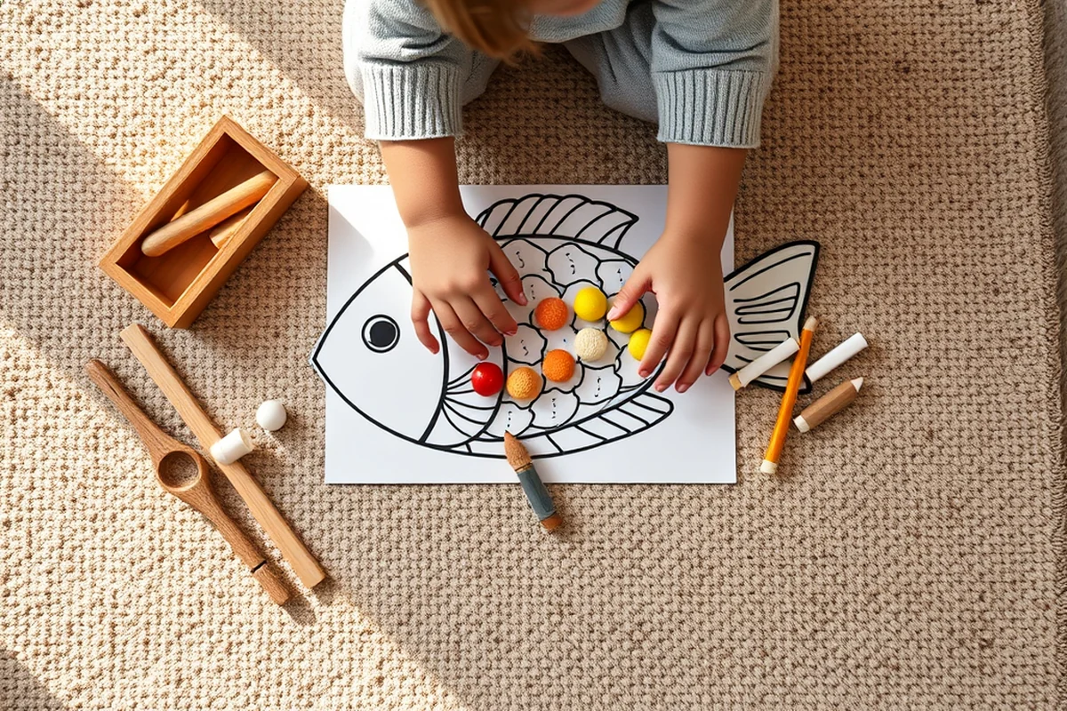 fish coloring in pages β Fish Coloring In Pages (the finished result)