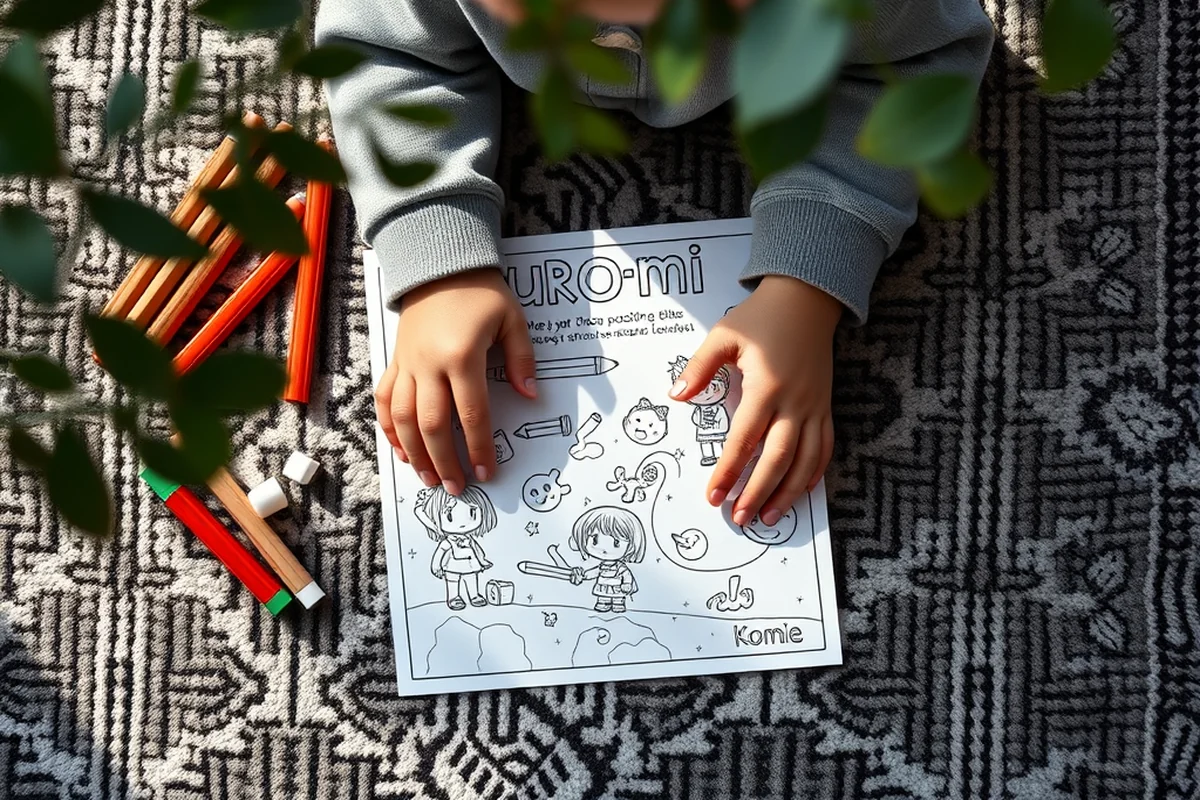 kuromi coloring pages — Kuromi Coloring Pages (the finished result)