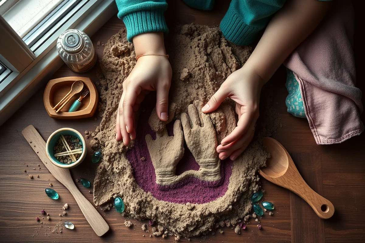 simple sand art for beginners — Simple Sand Art For Beginners (the finished result)