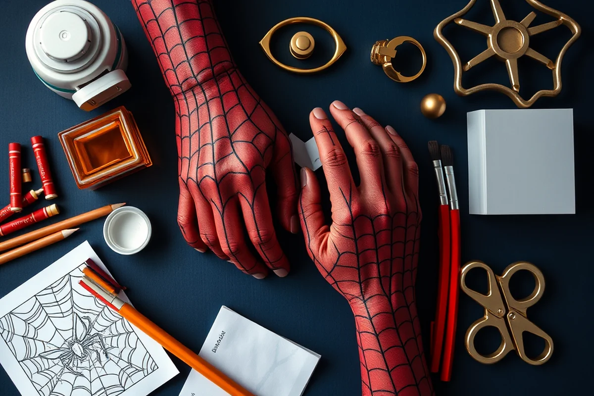 spiderman coloring pages — Spiderman Coloring Pages (the finished result)