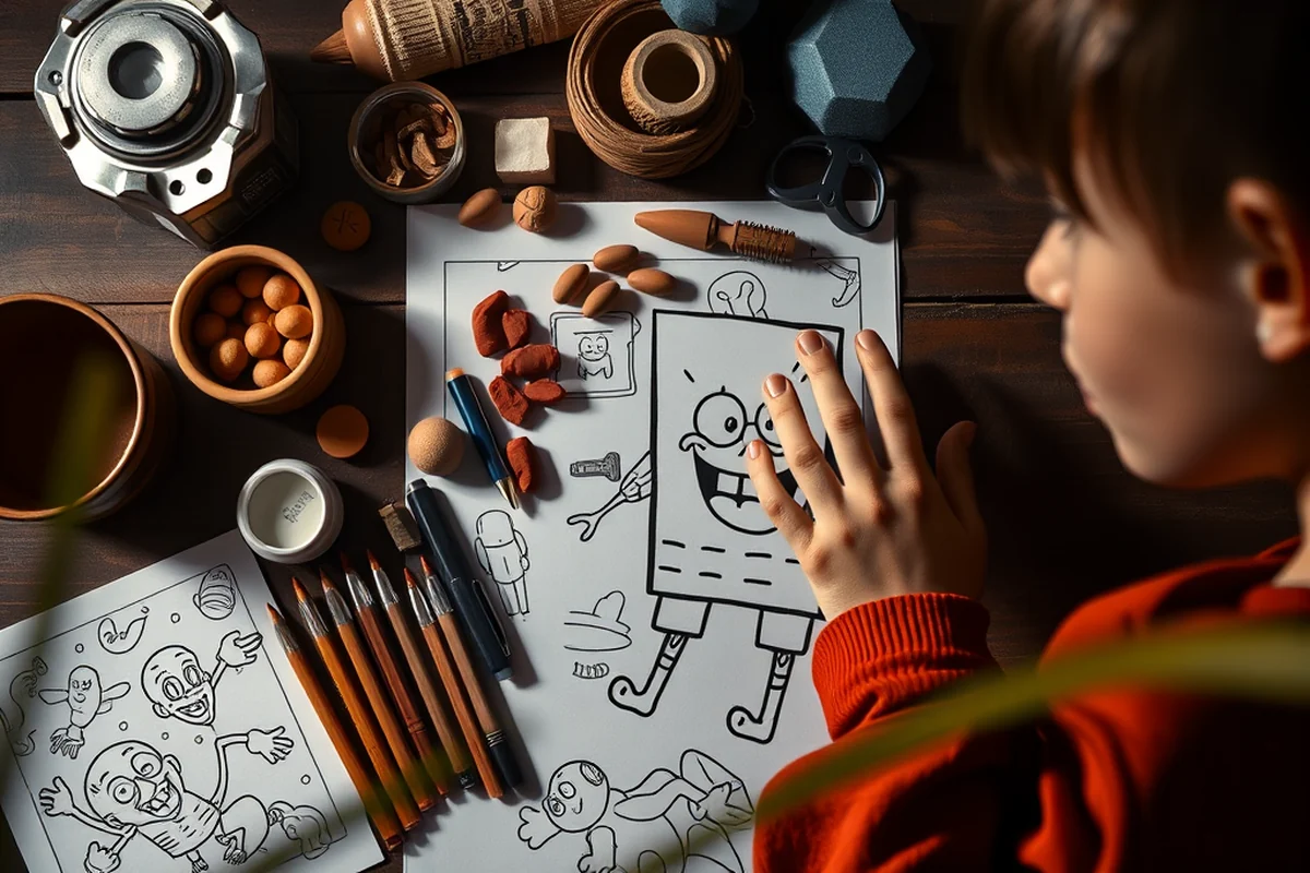spongebob coloring pages — Spongebob Coloring Pages (the finished result)