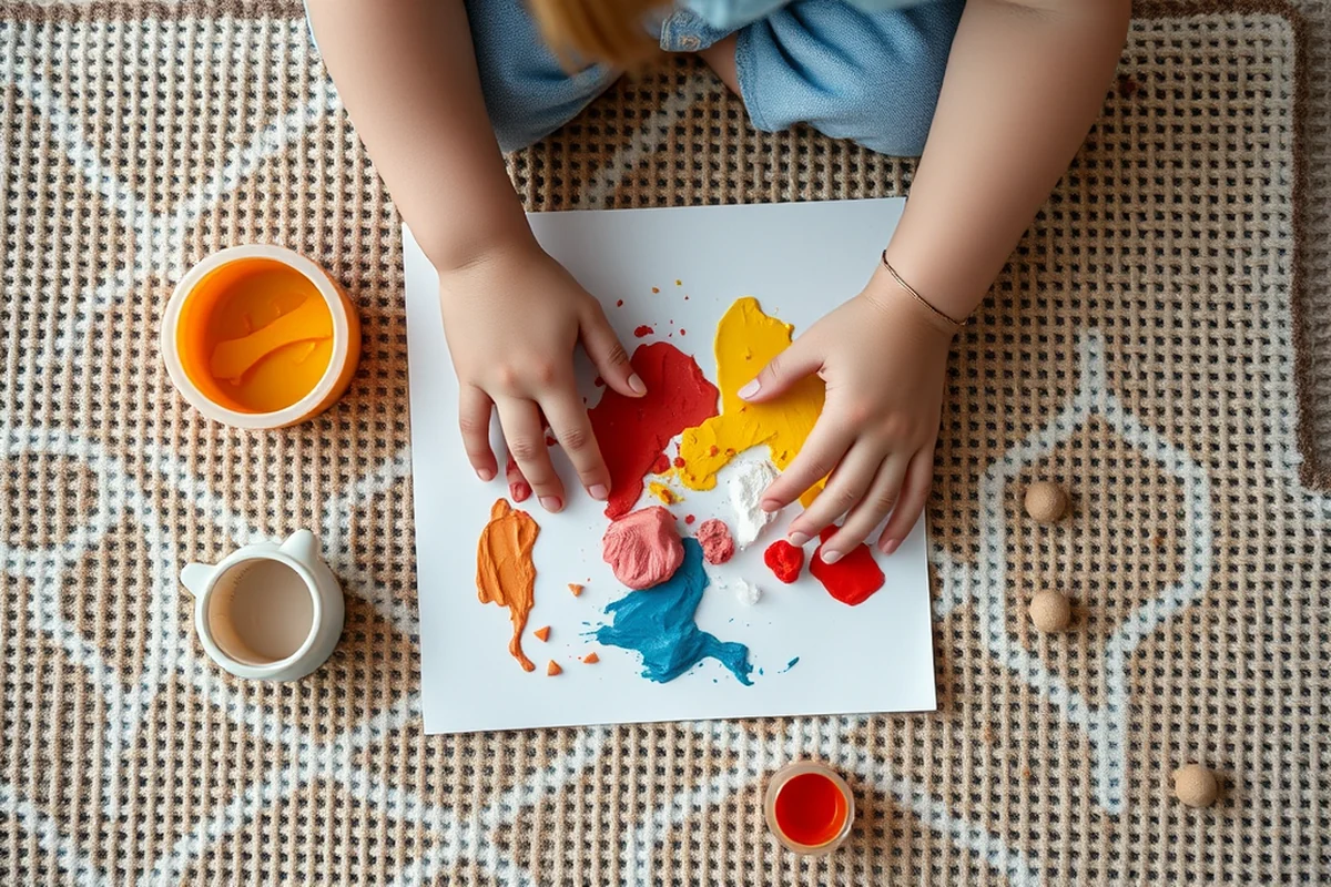summer process art for toddlers — Summer Process Art For Toddlers (the finished result)