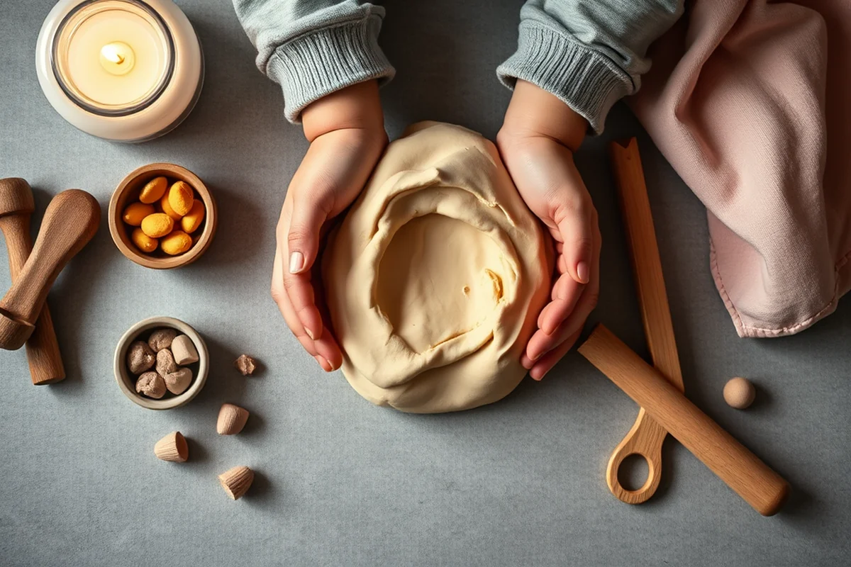 toddler safe playdough recipe — Toddler Safe Playdough Recipe (the finished result)