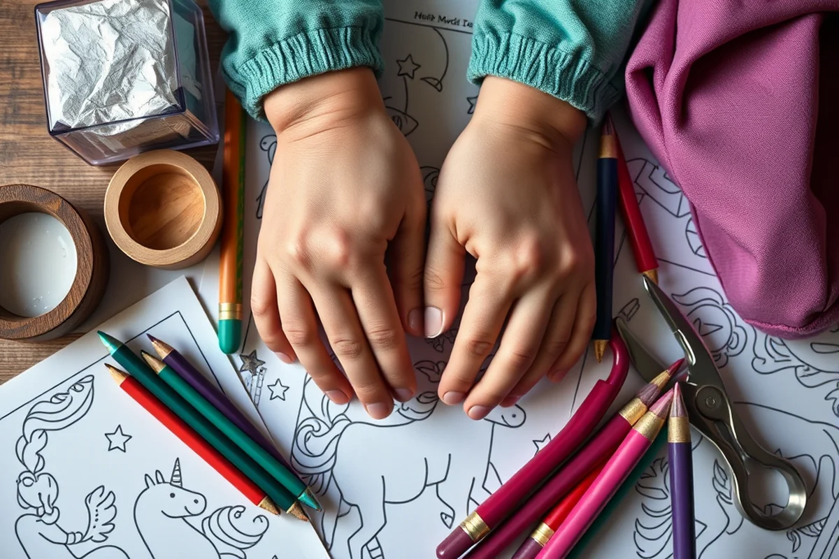 unicorn coloring pages — Unicorn Coloring Pages (the finished result)