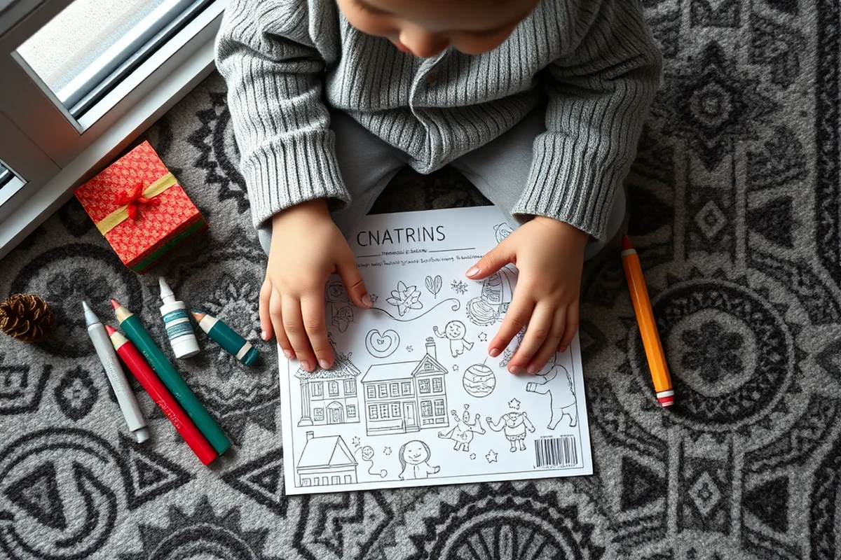 christmas coloring pages — Christmas Coloring Pages (the finished result)