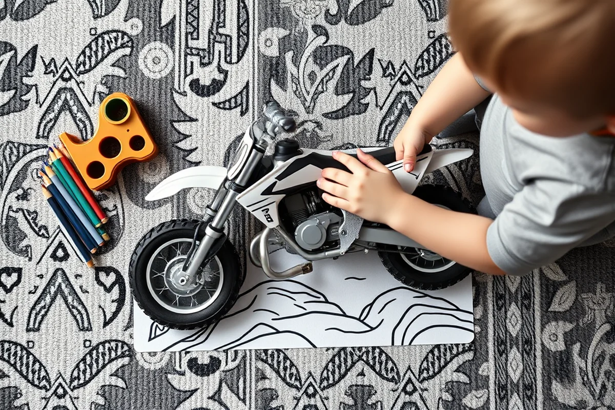 dirt bike coloring pages — Dirt Bike Coloring Pages (the finished result)