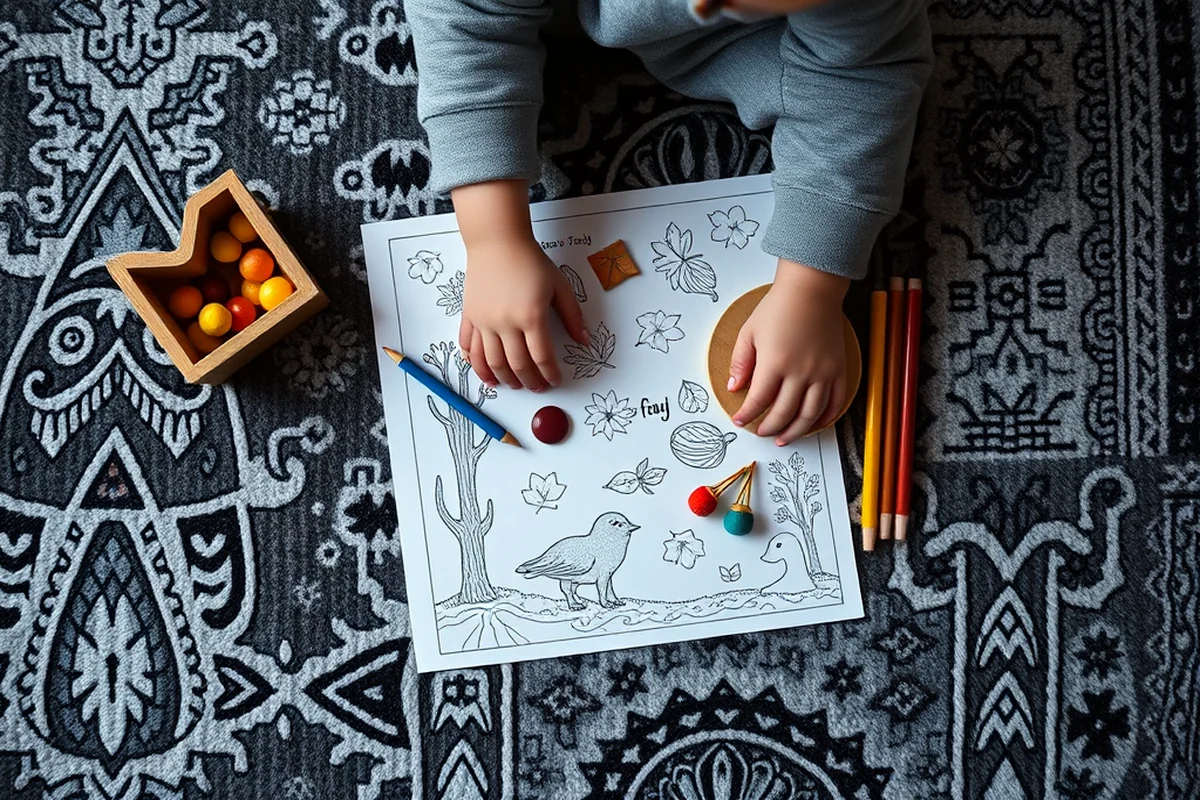 fall coloring sheets — Fall Coloring Sheets (the finished result)