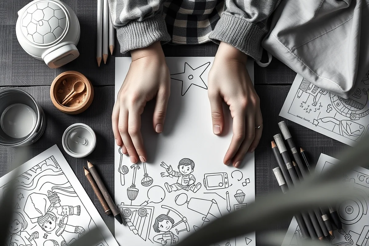 superhero coloring pages — Superhero Coloring Pages (the finished result)