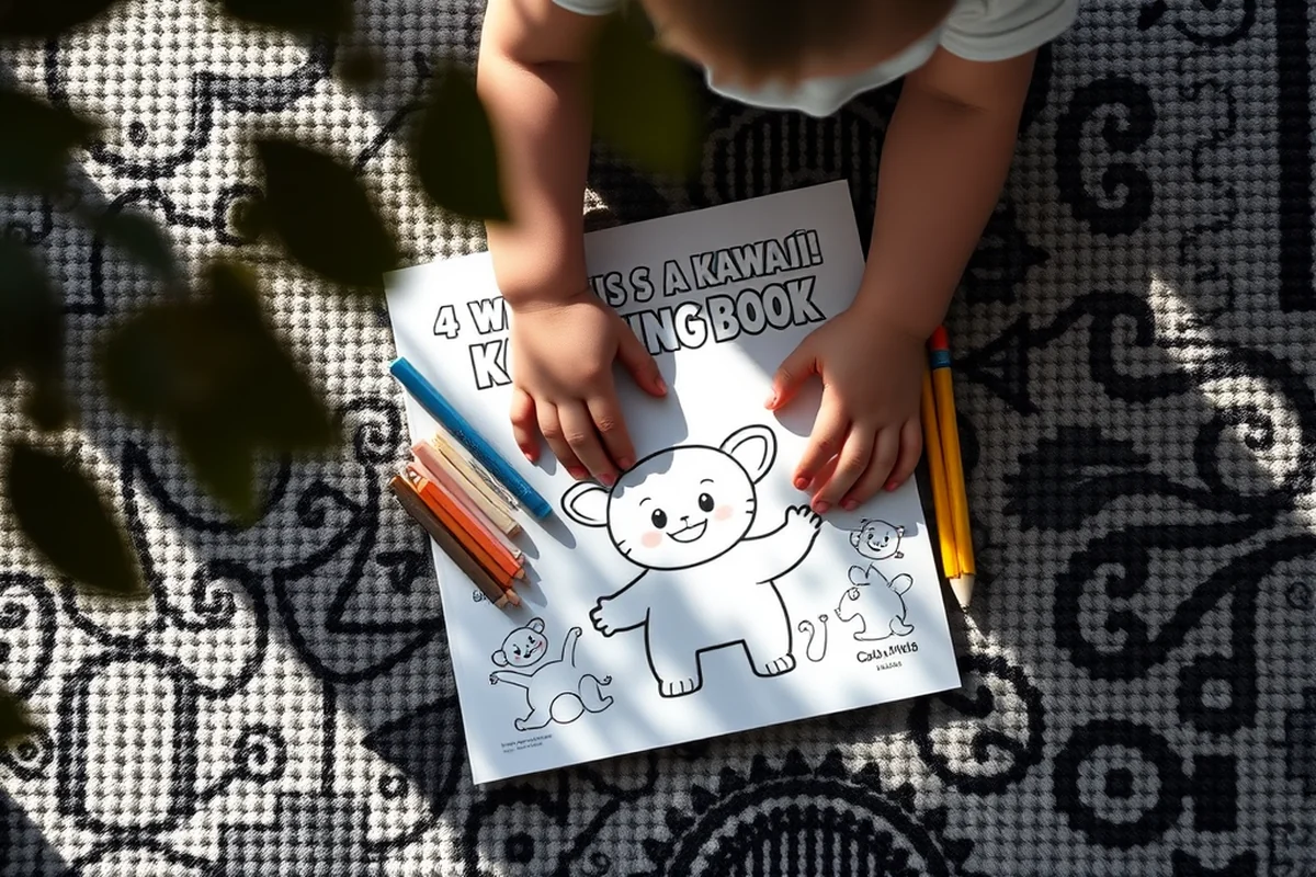 what is a kawaii coloring book — What Is A Kawaii Coloring Book (the finished result)